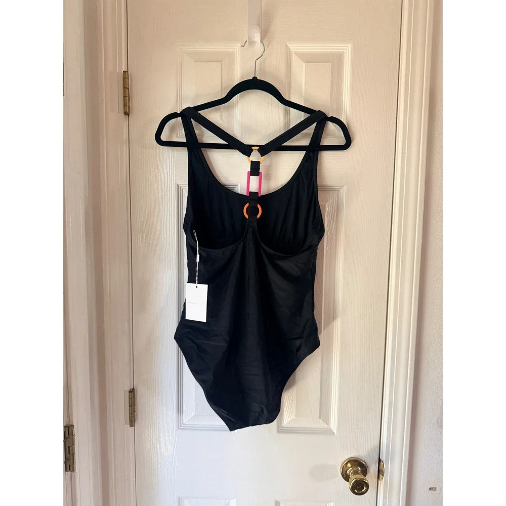 Solid & Striped The Odette One Piece Swimsuit Noir Black XL RE26-S1328SOL-NR